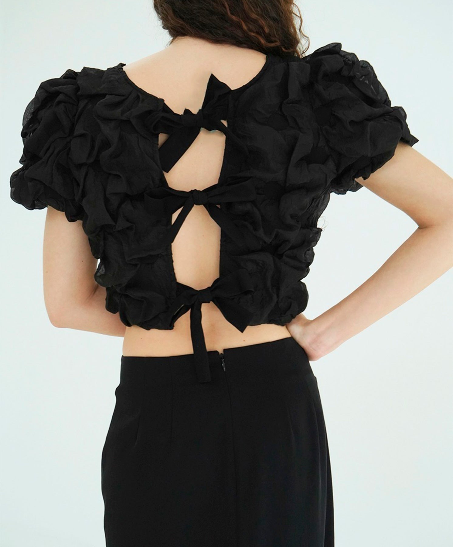 W FACE CLOUD PUFF SLEEVE TOPS