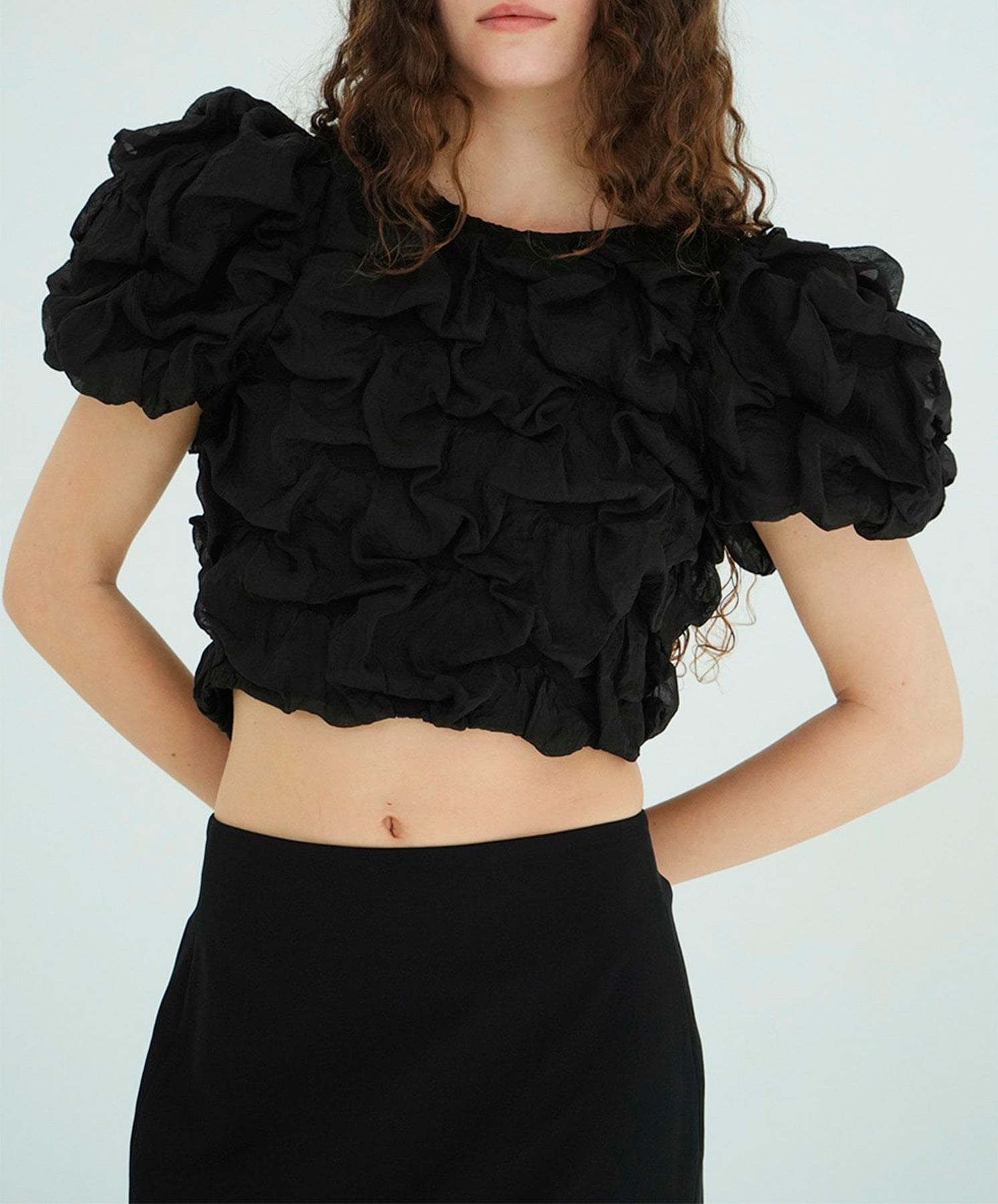 W FACE CLOUD PUFF SLEEVE TOPS