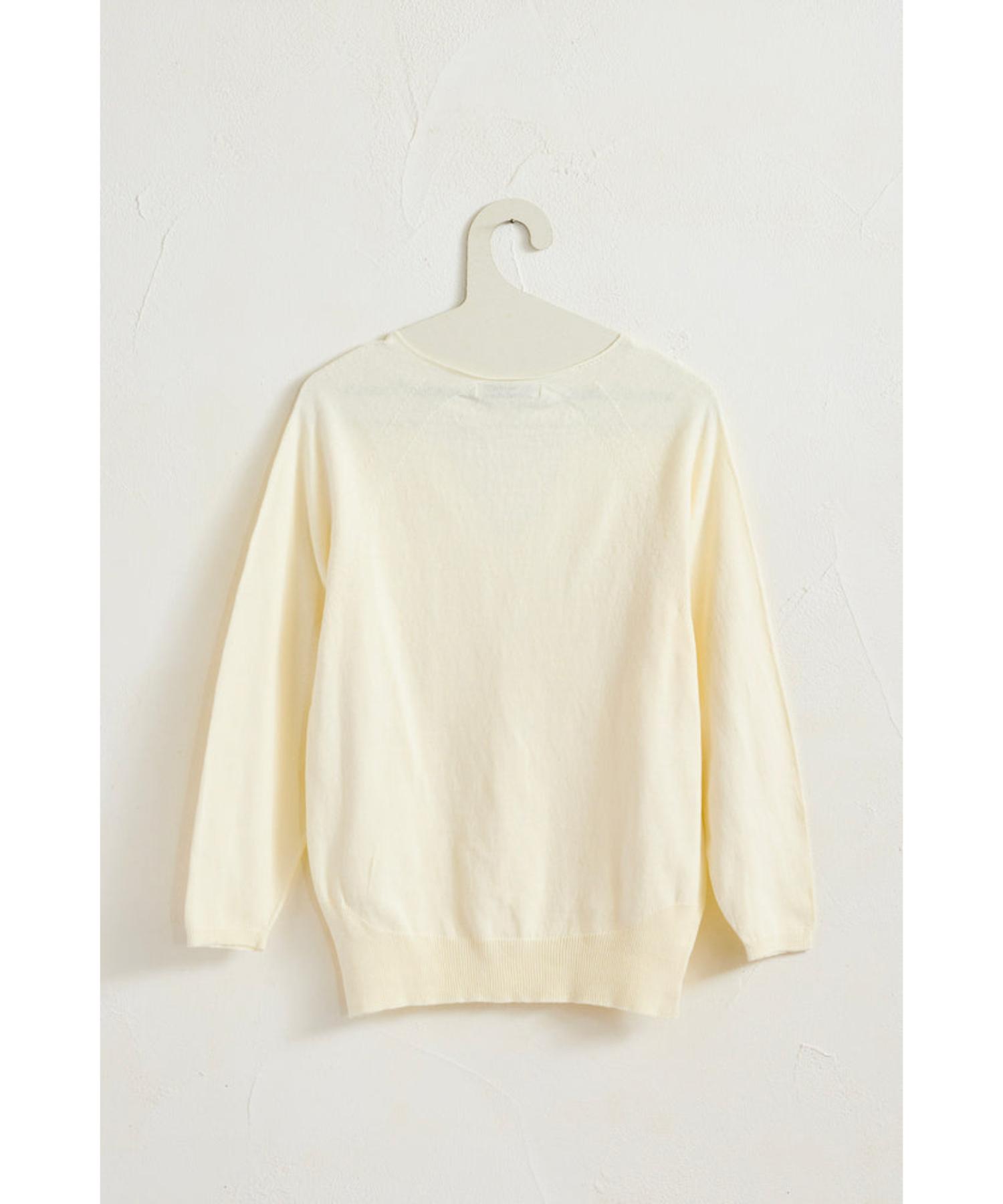 RECYCLE COTTON KNIT PULLOVER