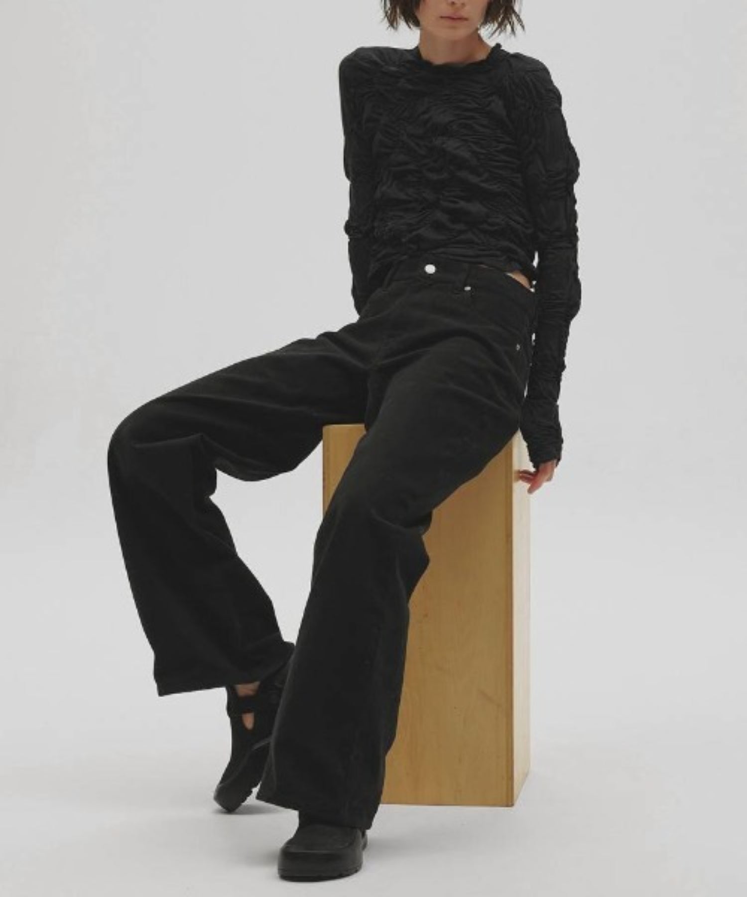 Shirring Long T-shirts