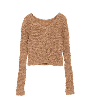 Soft Shirring Cardigan
