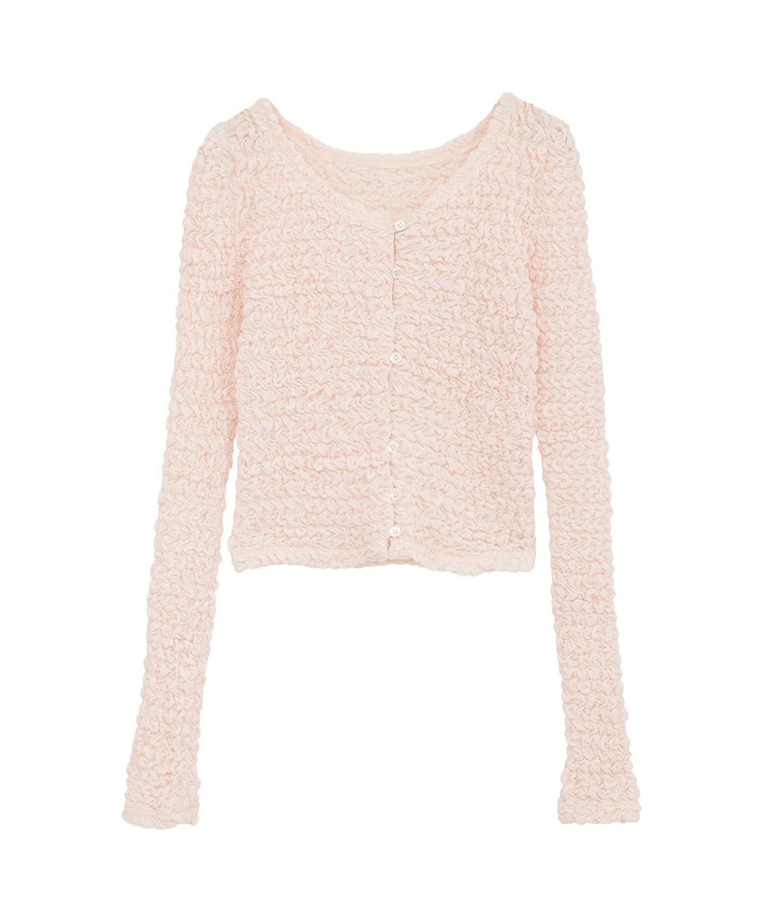 Soft Shirring Cardigan