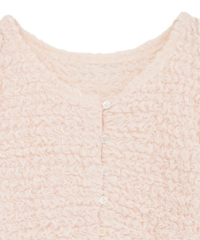Soft Shirring Cardigan