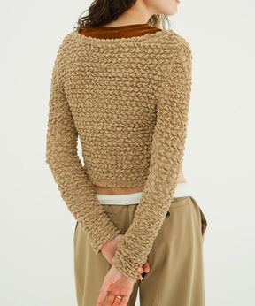 Soft Shirring Cardigan