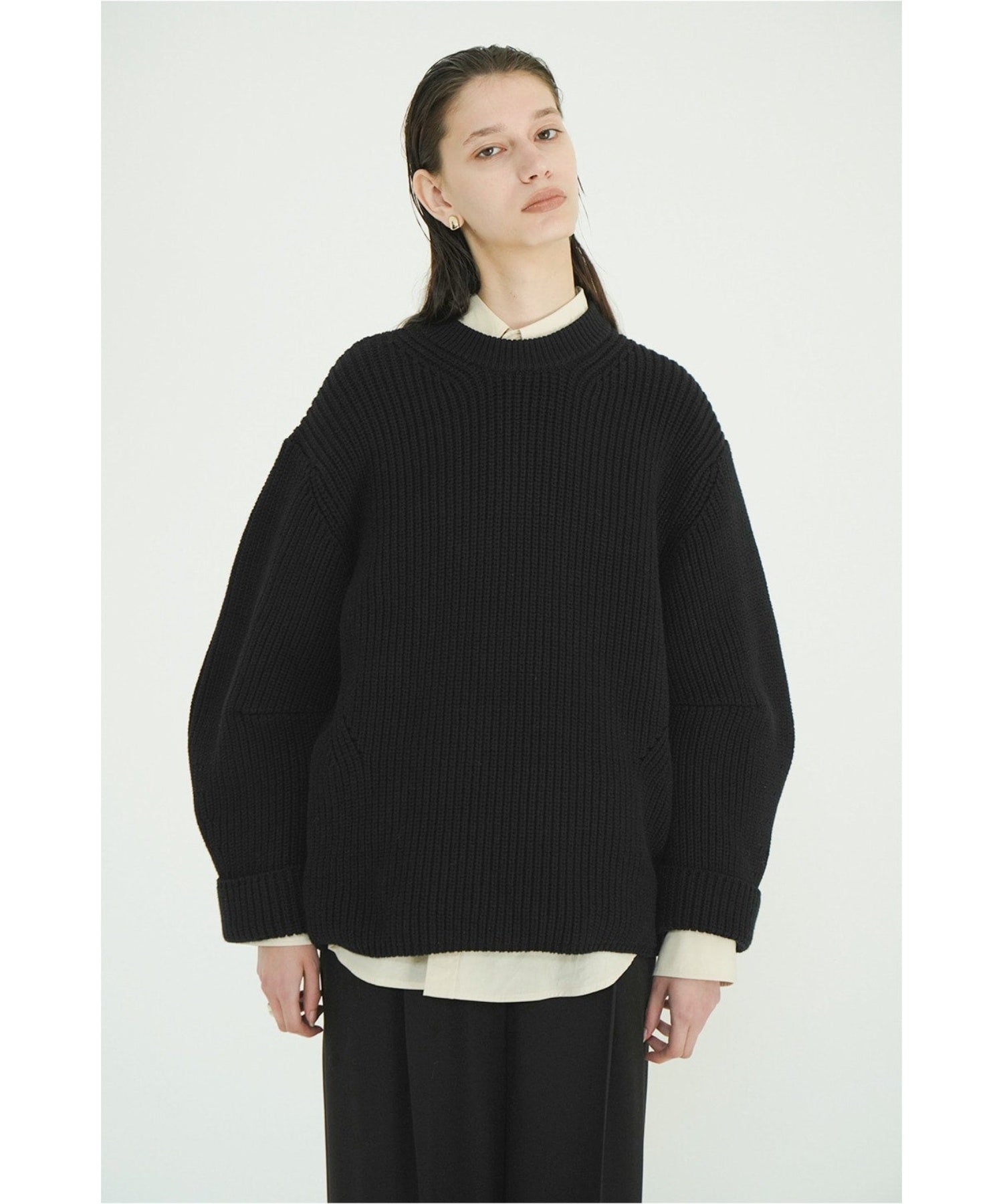 OVER FORM SLEEVE KNIT TOPS