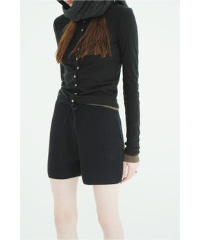 KNIT SHORT PANTS