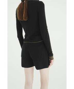 KNIT SHORT PANTS