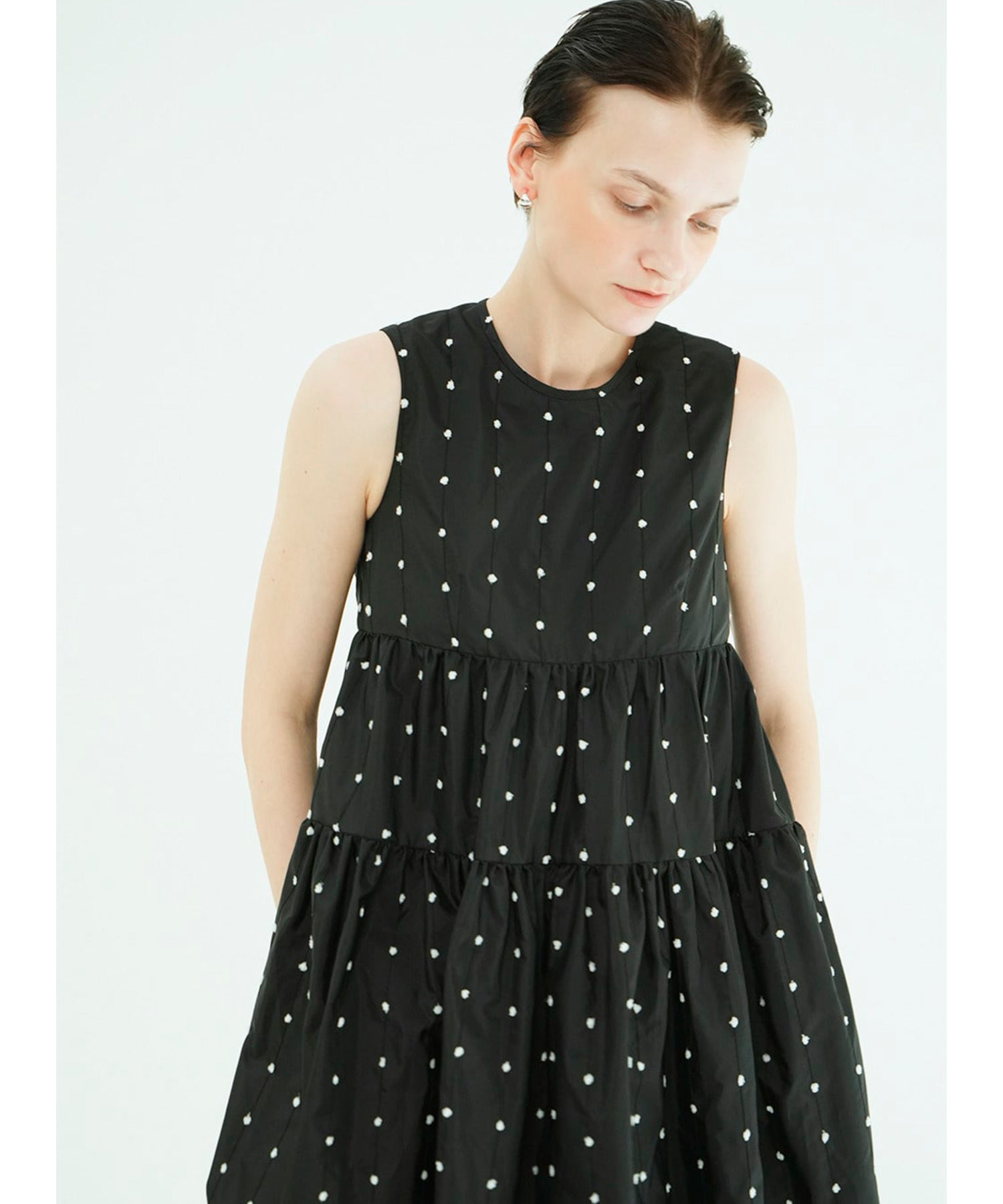 DOT TIERED VOLUME ONEPIECE