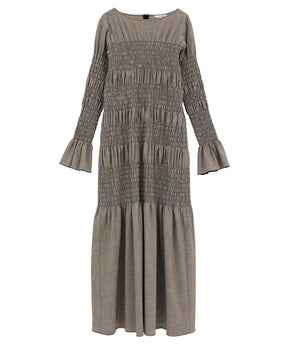 SHIRRING LONG ONEPIECE