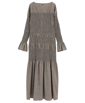 SHIRRING LONG ONEPIECE