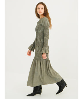 SHIRRING LONG ONEPIECE