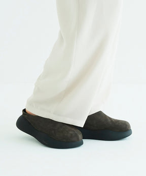 SUEDE PUFF SLIPONS
