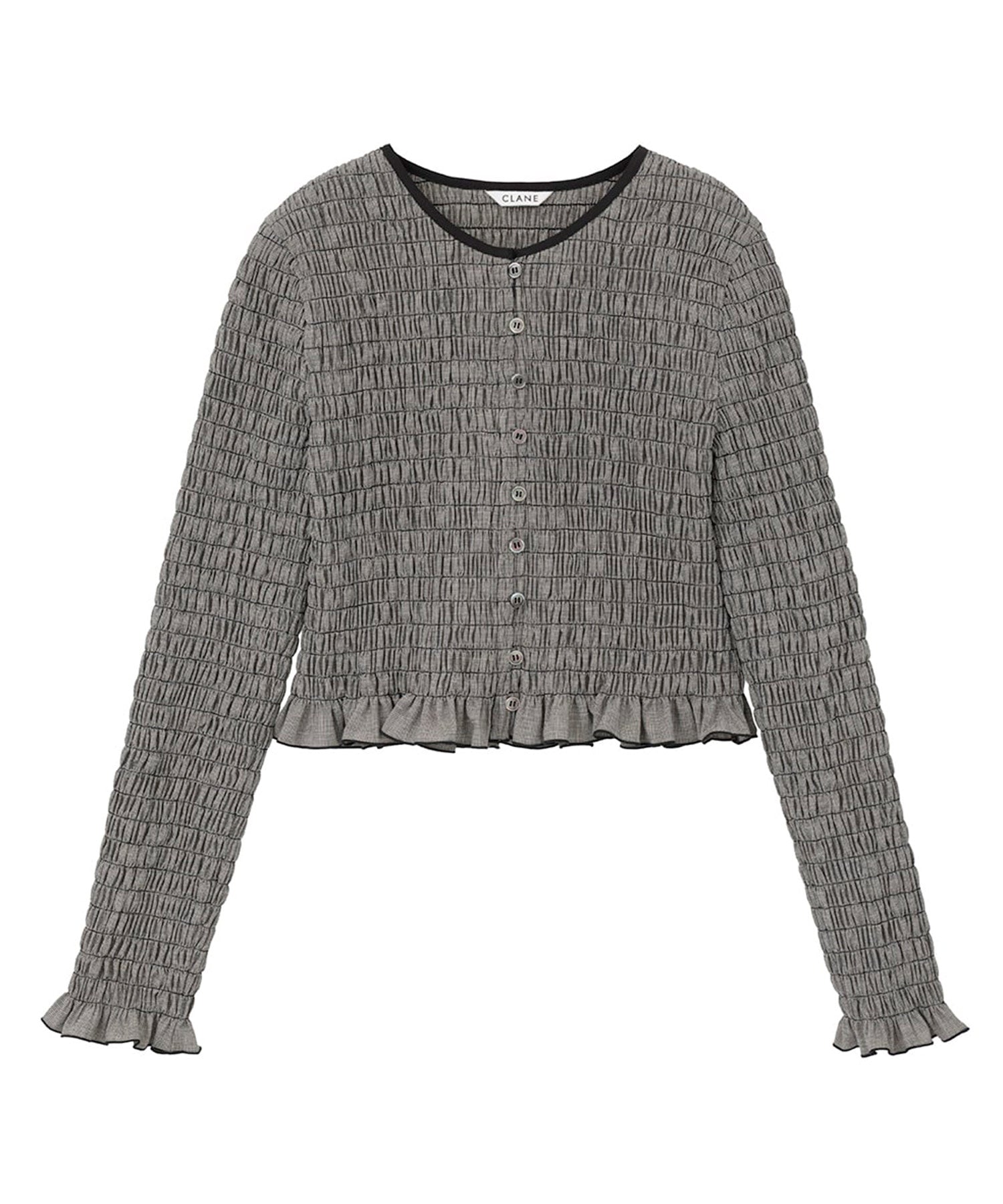 SHIRRING BUTTON TOPS
