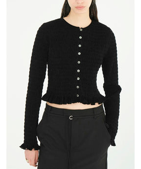 SHIRRING BUTTON TOPS