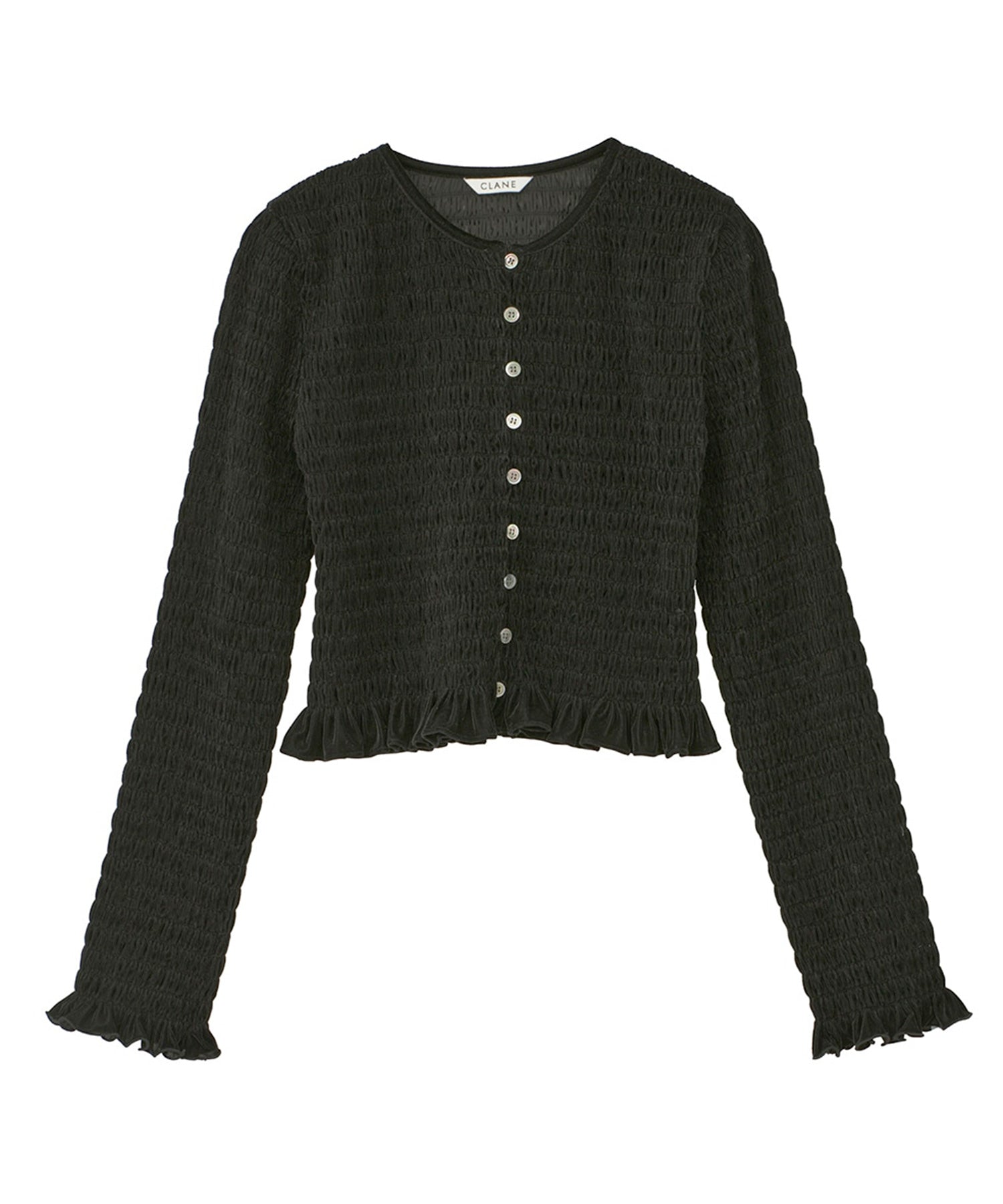 SHIRRING BUTTON TOPS