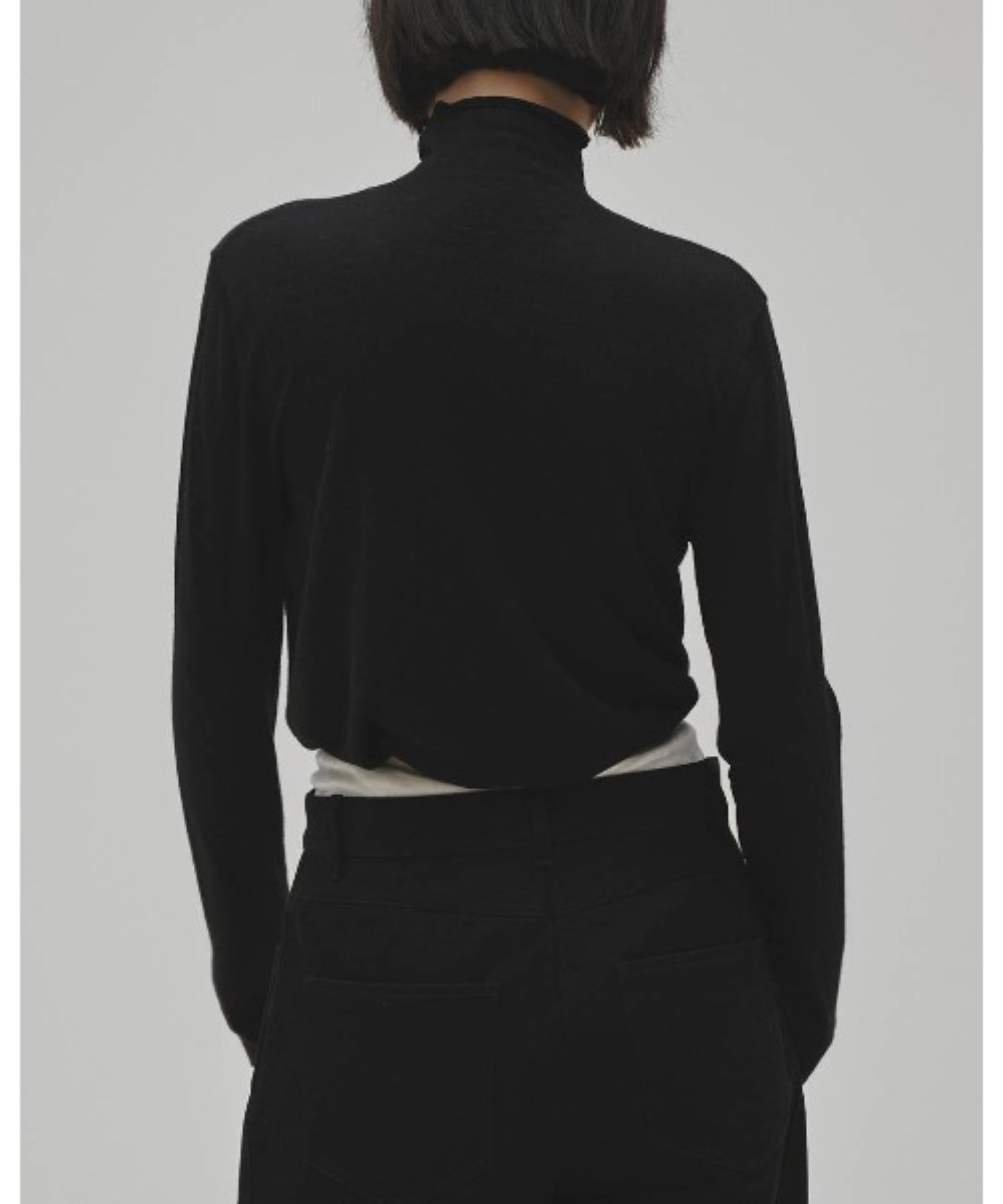 Turtleneck Button Knit