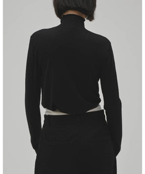 Turtleneck Button Knit