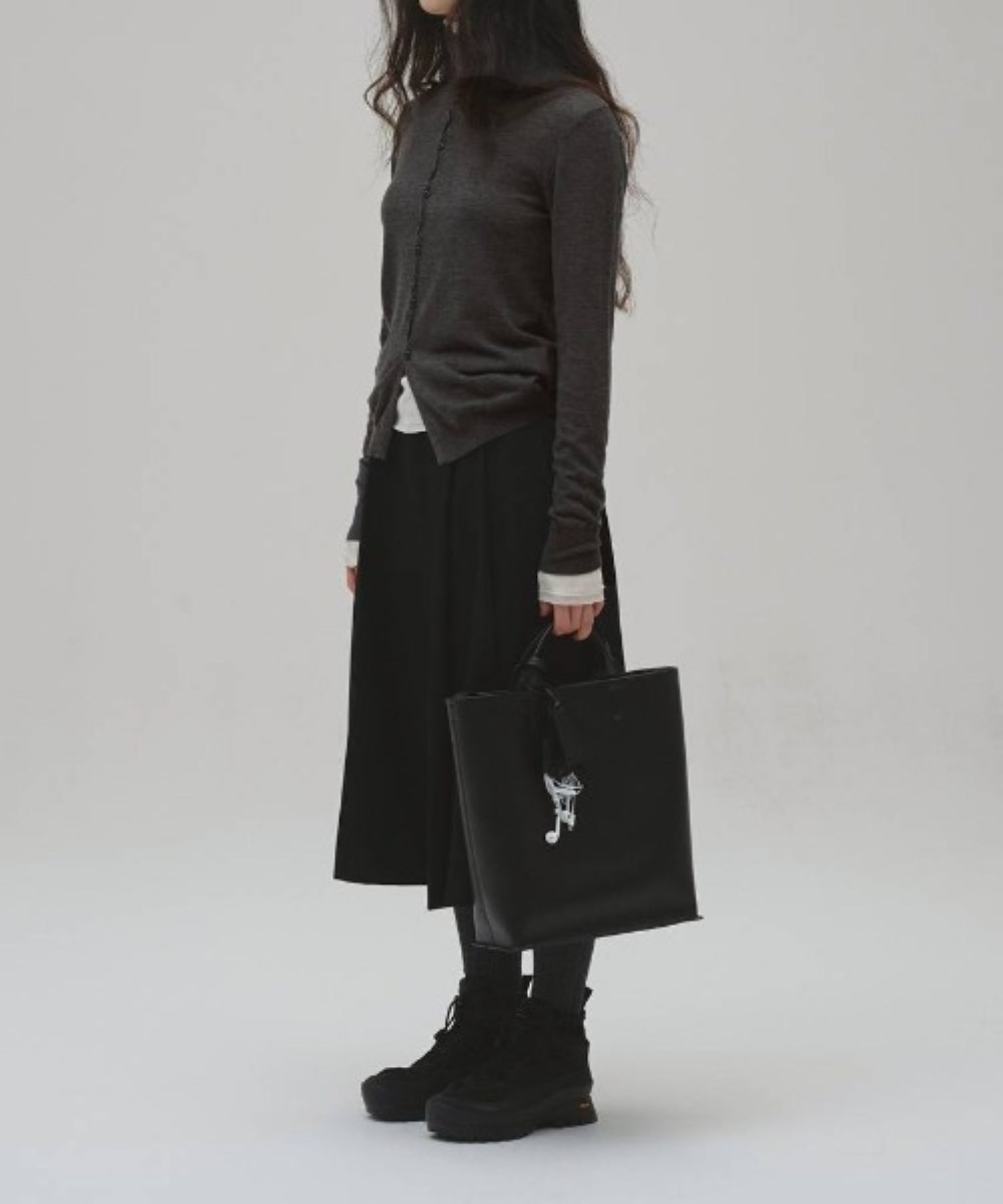 Turtleneck Button Knit