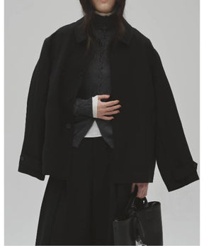 Turtleneck Button Knit