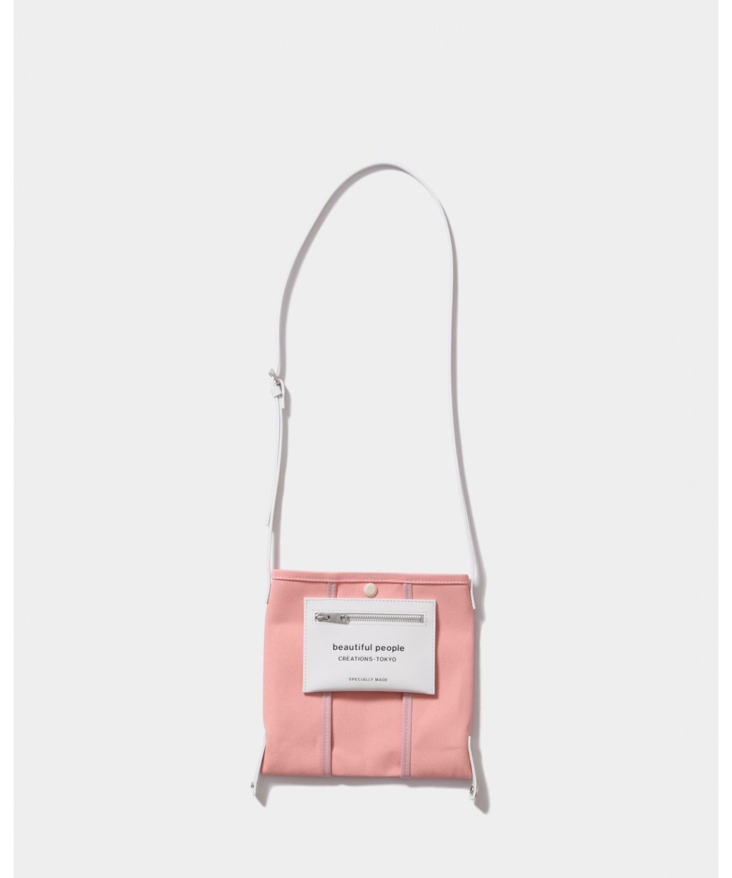 beautiful people lining logo pocket mini shoulder bag