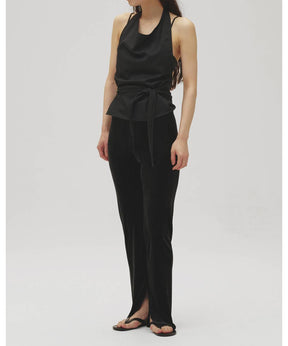 Velour Slit Leggings