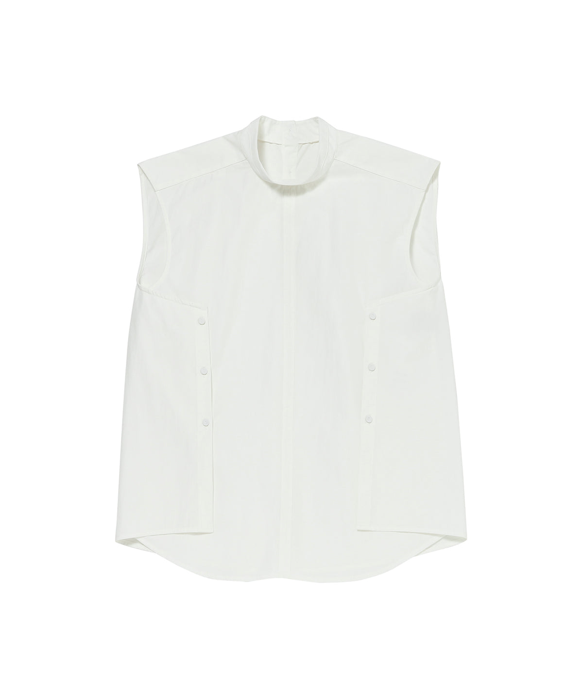 Standcollar Sleeveless Shirts