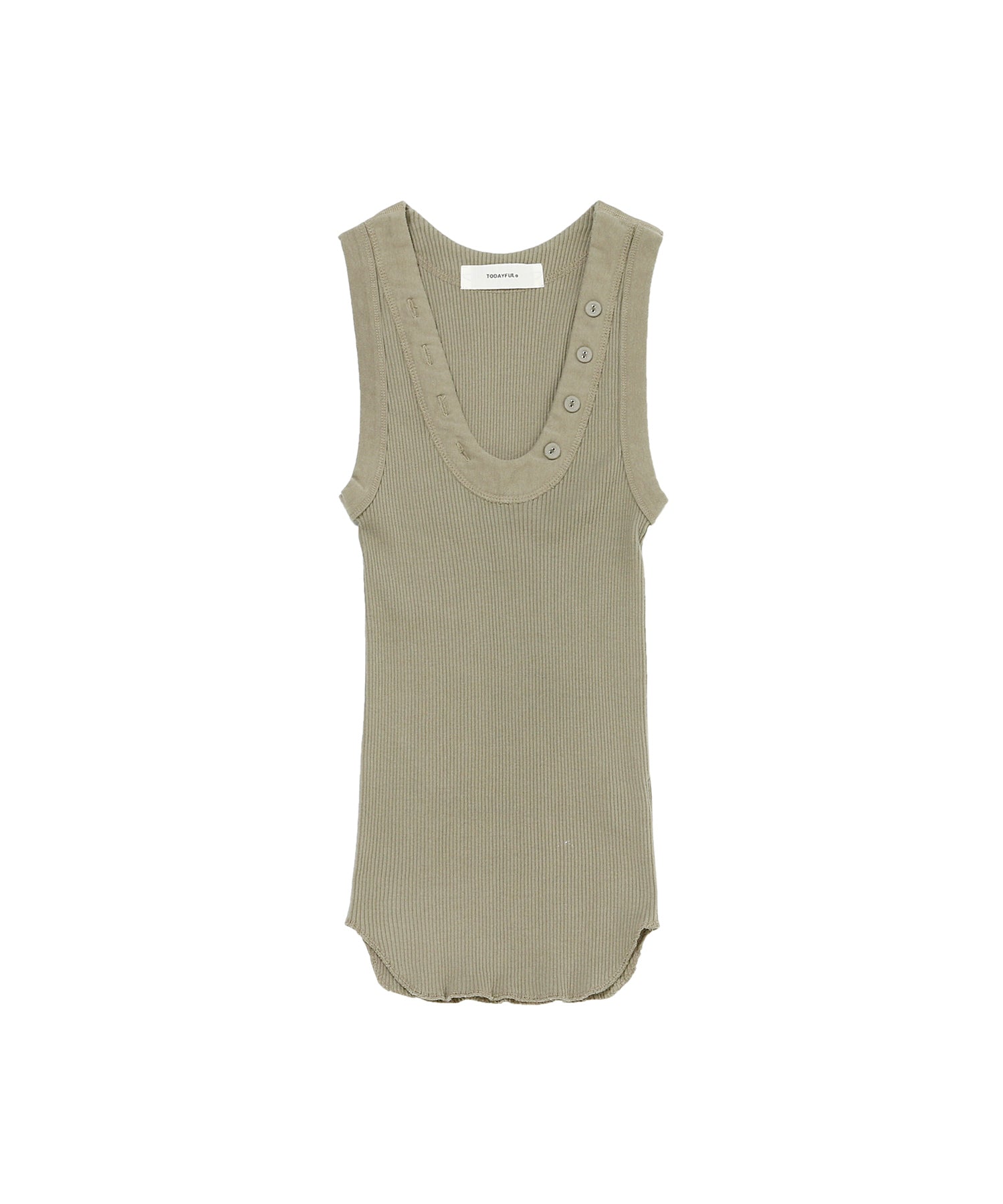 トゥデイフル(todayful)｜Uneck Button Tanktop｜公式通販｜FIGURE