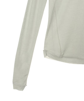 Sheer Crewneck Long T-Shirts