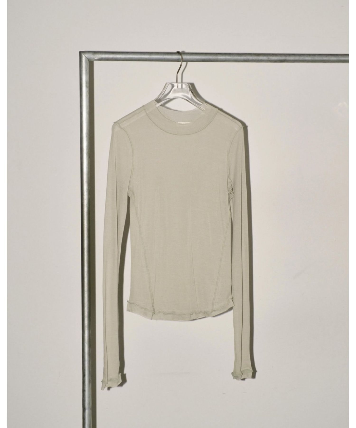 Sheer Crewneck Long T-Shirts