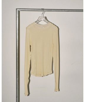 Sheer Crewneck Long T-Shirts