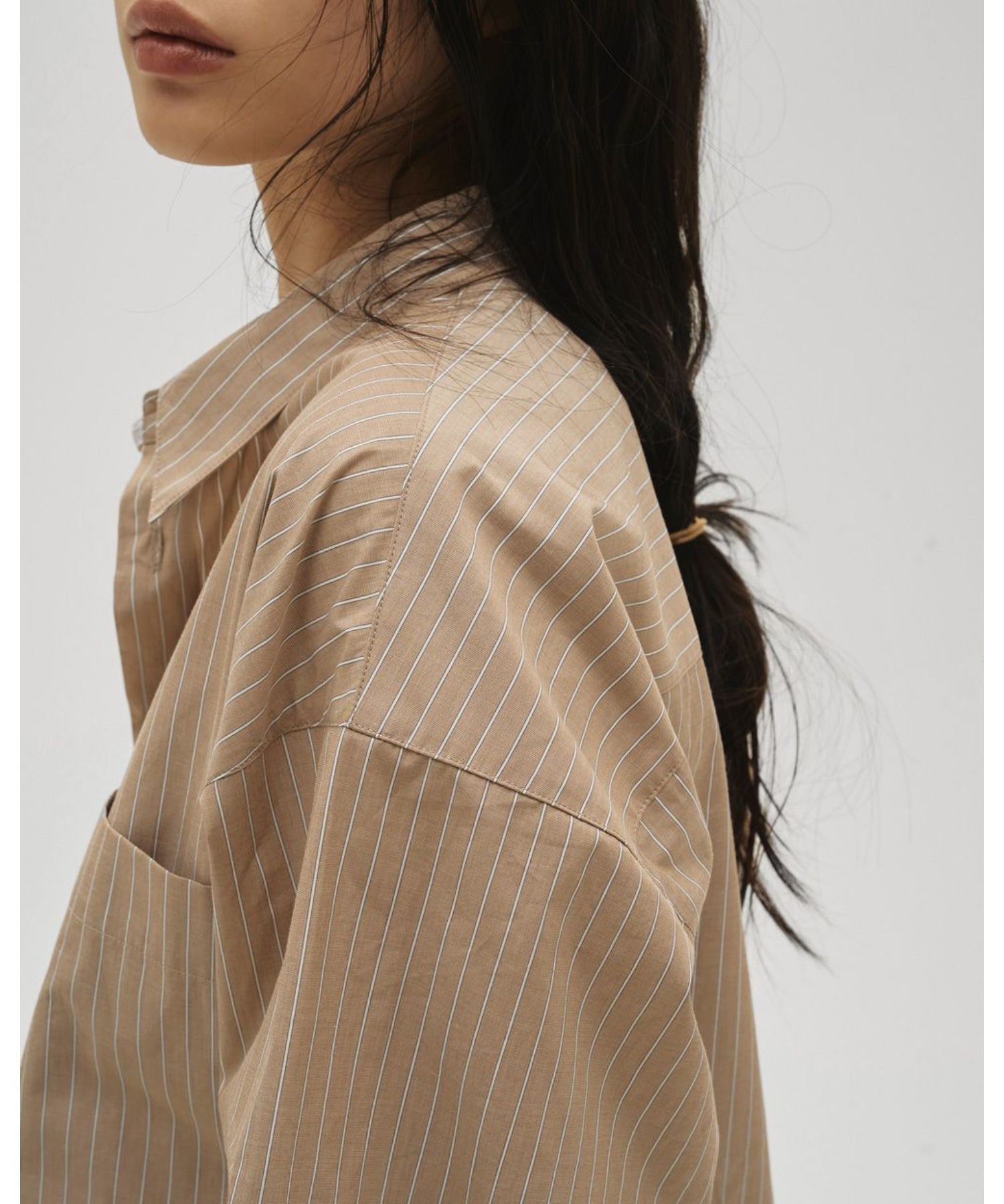 Stripe Pocket Shirts - todayful (トゥデイフル) - tops (トップス