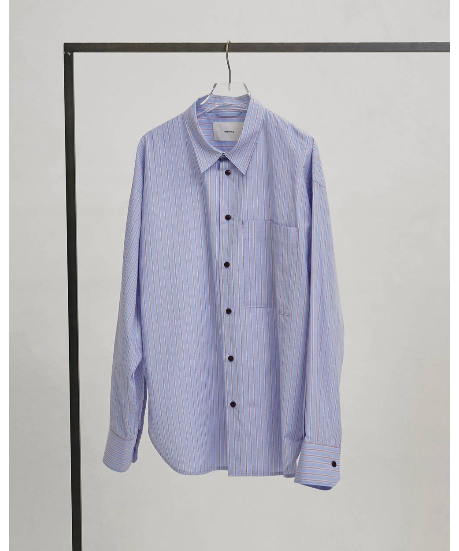 Stripe Pocket Shirts - todayful (トゥデイフル) - tops (トップス
