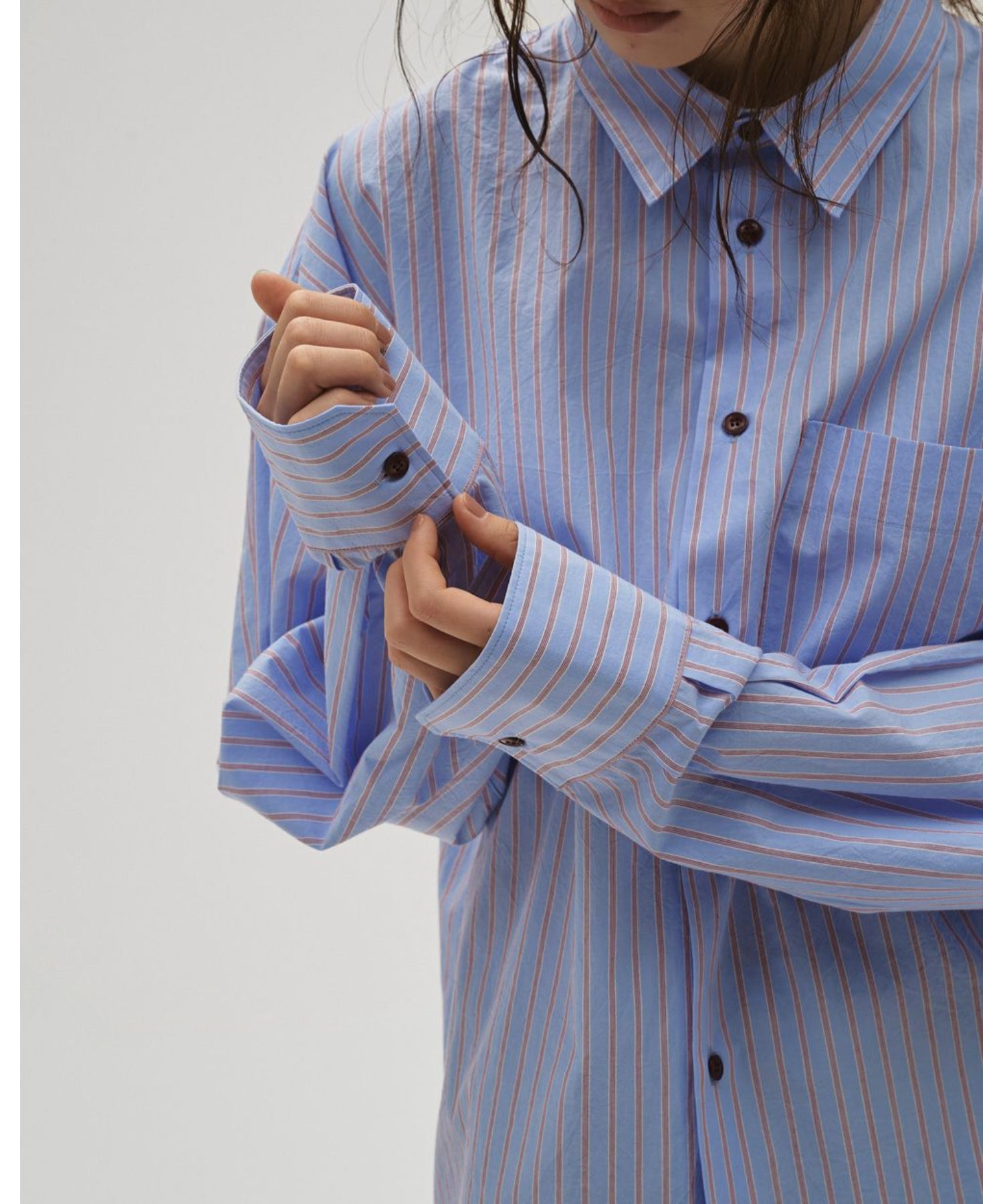 Stripe Pocket Shirts - todayful (トゥデイフル) - tops (トップス