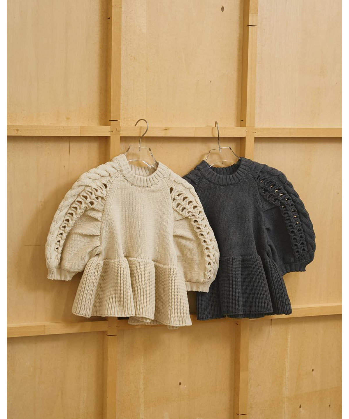 Puffsleeve Knit Tops