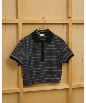 Border Polo Tops - todayful (トゥデイフル) - tops (トップス