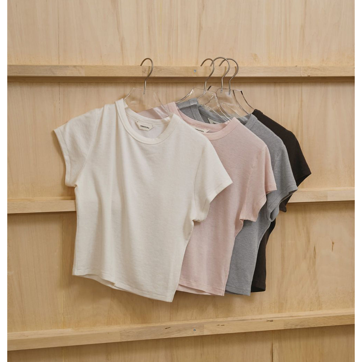 Compact Smooth T-shirts - todayful (トゥデイフル) - tops (トップス