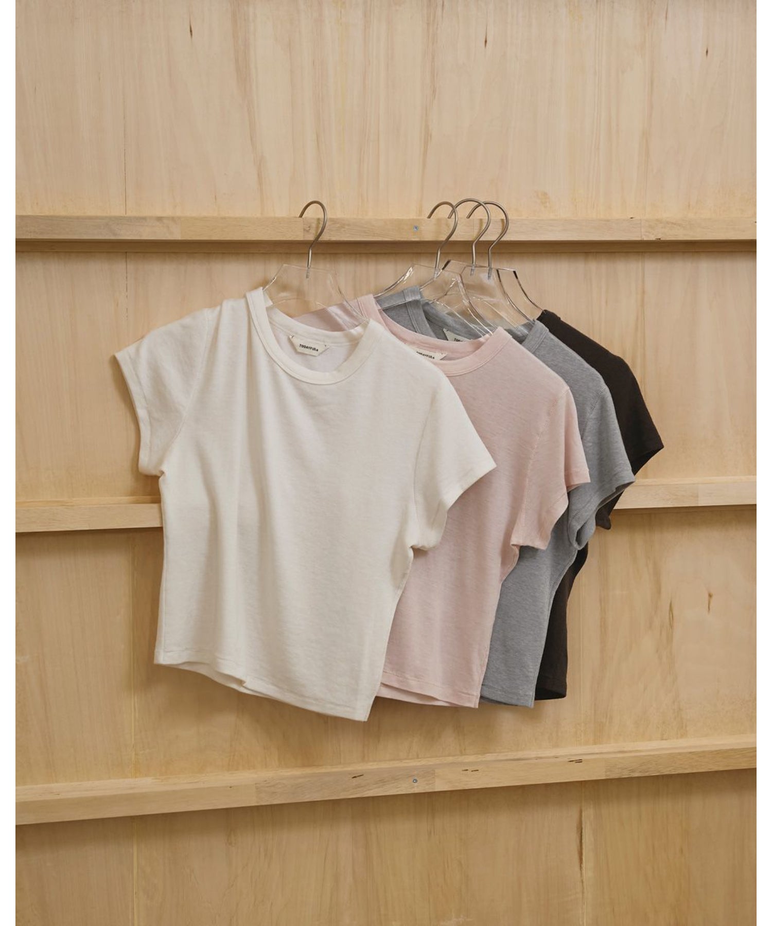 Compact Smooth T-shirts - todayful (トゥデイフル) - tops (トップス