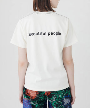 【SALE】suvin pima jersey logo print & embroidery T-shirt