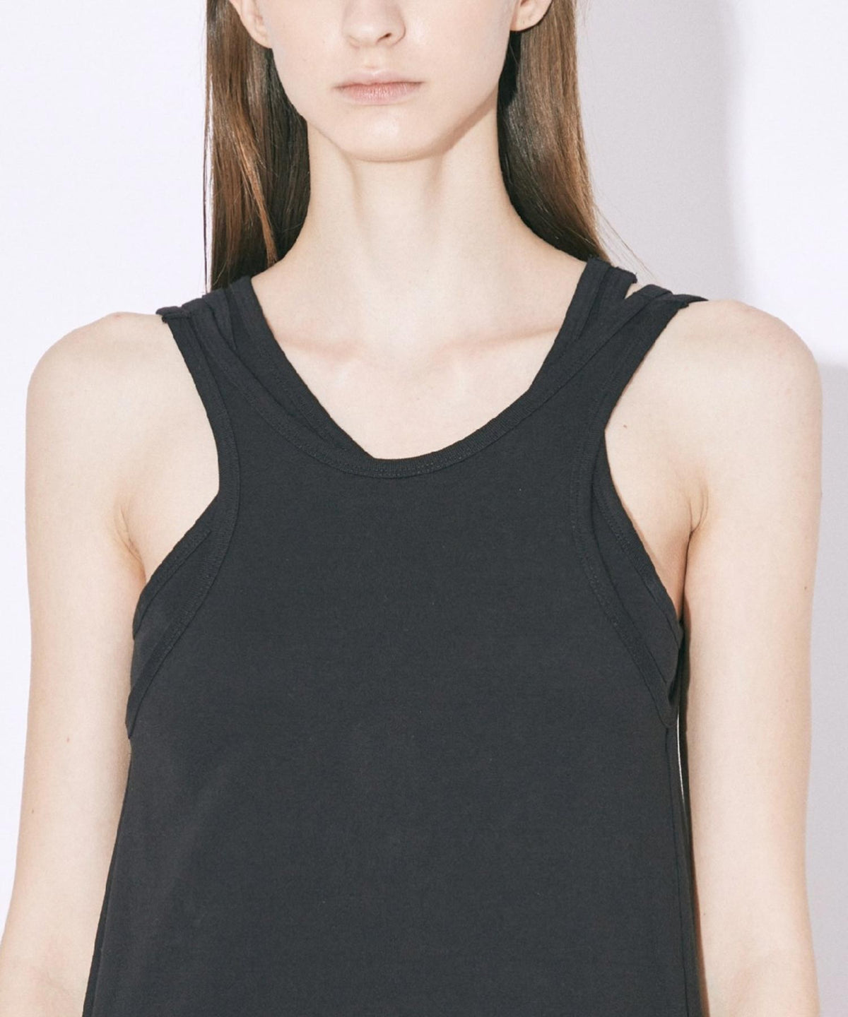 giza cotton Jersey tank-top dress