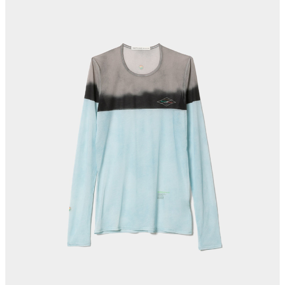 Sheer Surf Printed Jersey Crew Neck Top - beautiful people