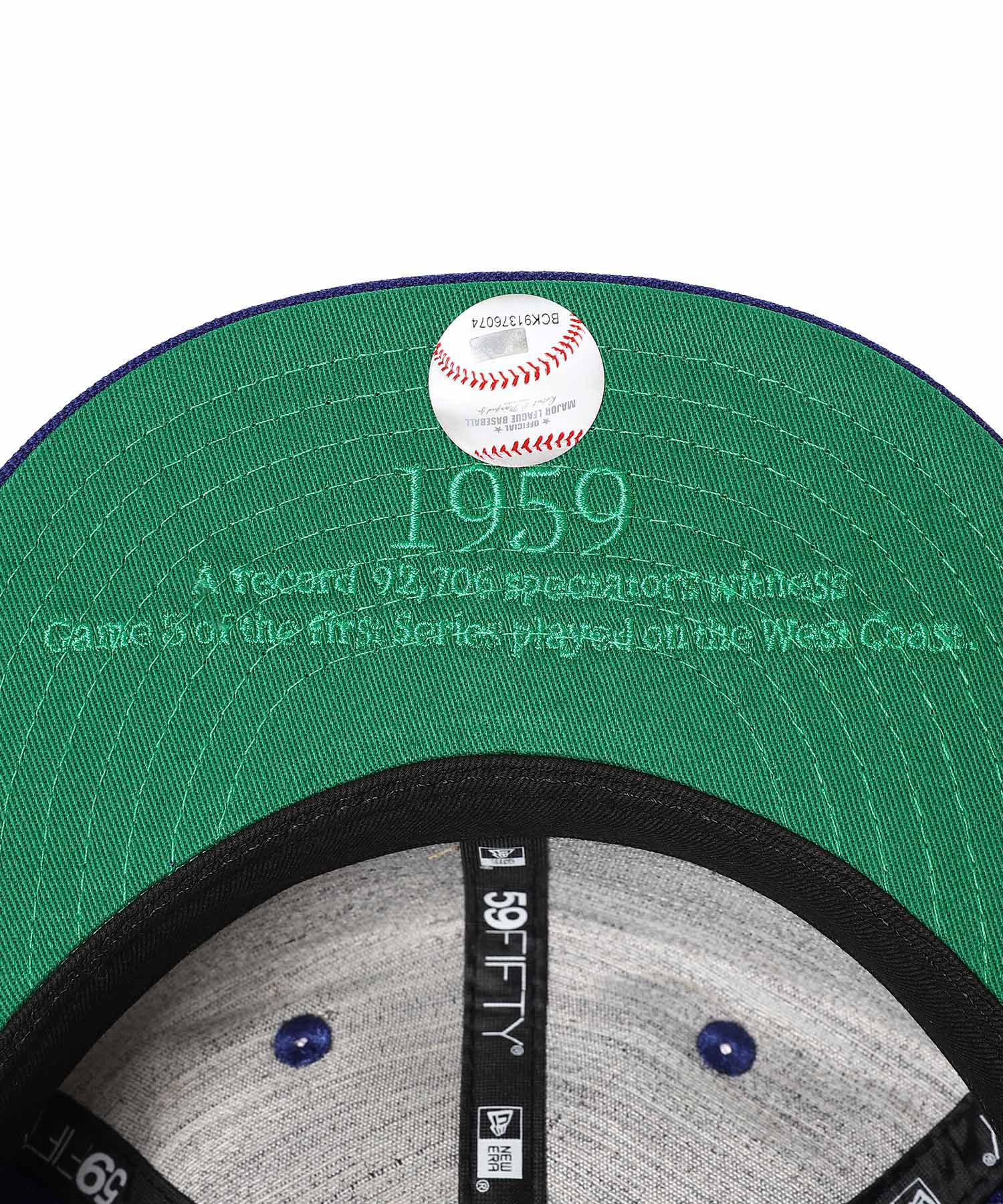 59FIFTY ソフトバックラム World Series ロサンゼルス・ドジャース クーパーズタウン ダークロイヤル