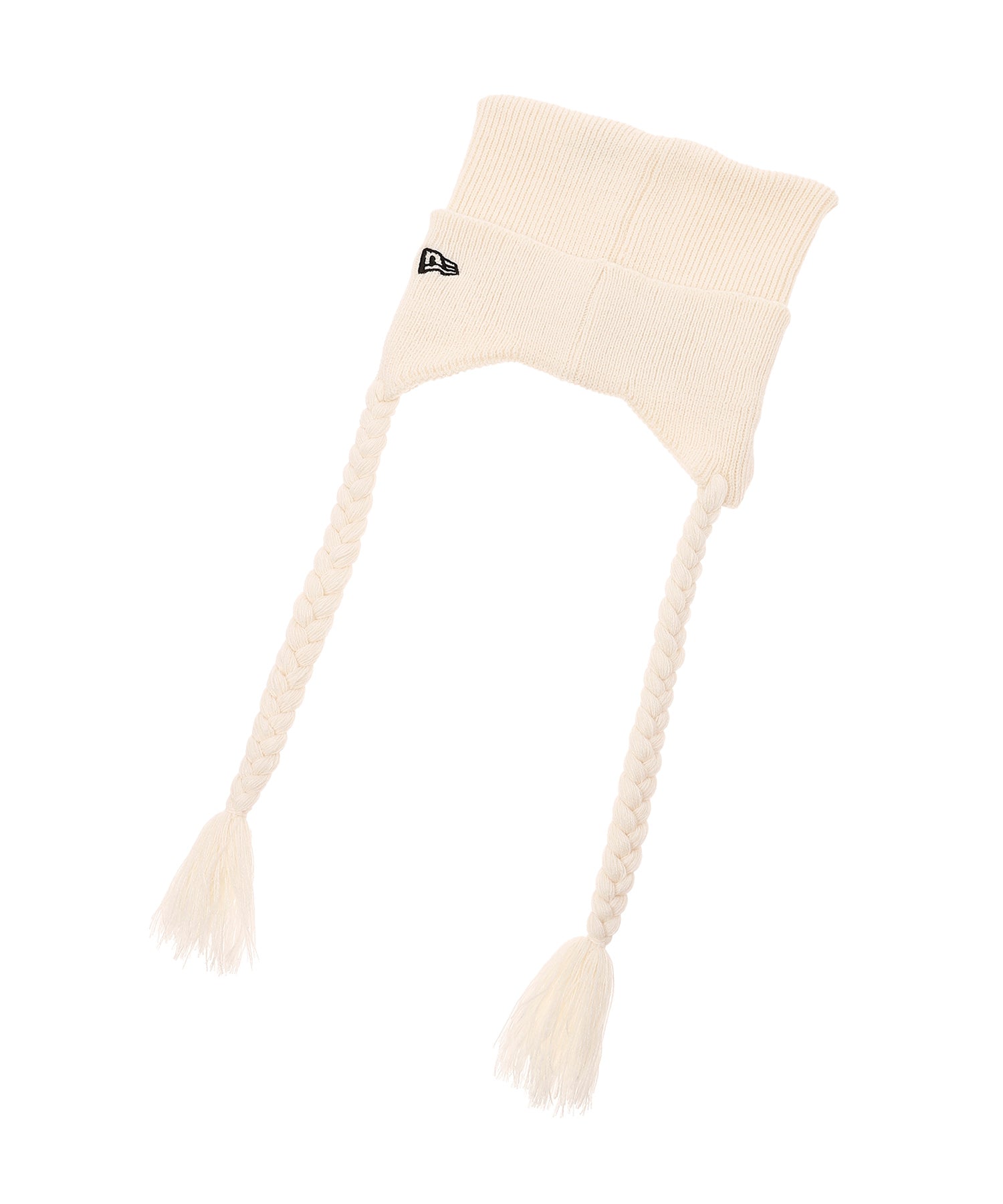 SQUARE RIB KNIT FLAP OFF-WHITE