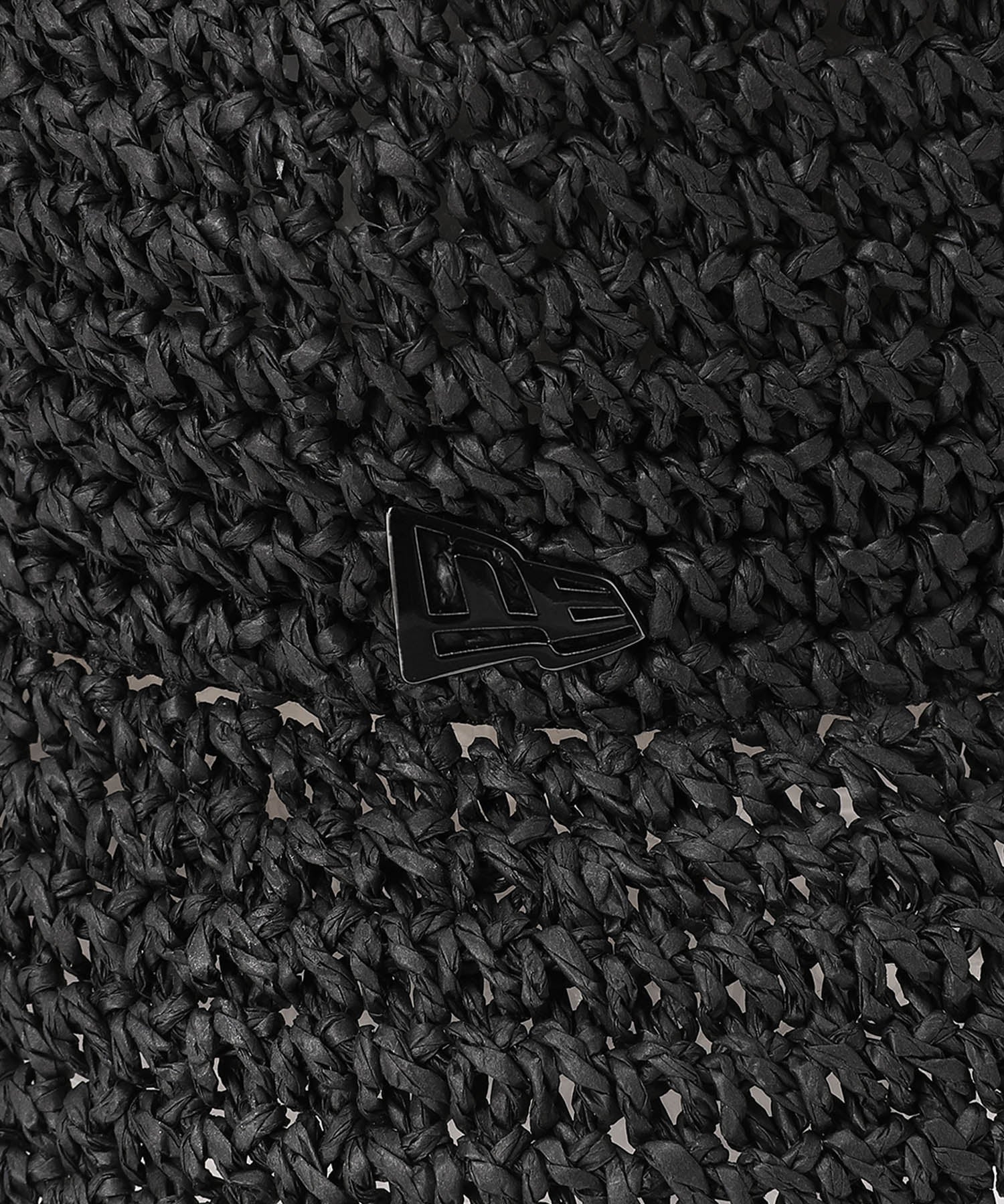 バケット01 セーラーブリム Paper Crochet Hat ブラック