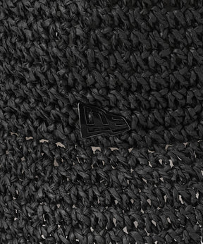バケット01 セーラーブリム Paper Crochet Hat ブラック