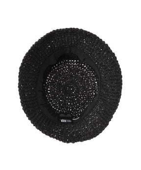 バケット01 セーラーブリム Paper Crochet Hat ブラック