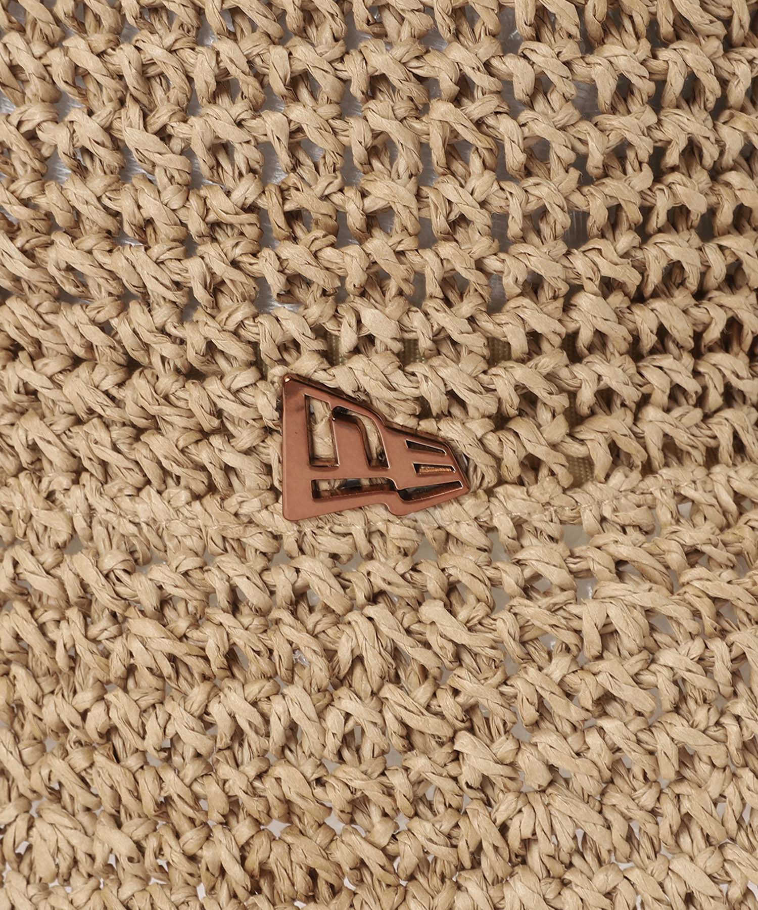 バケット01 セーラーブリム Paper Crochet Hat ベージュ