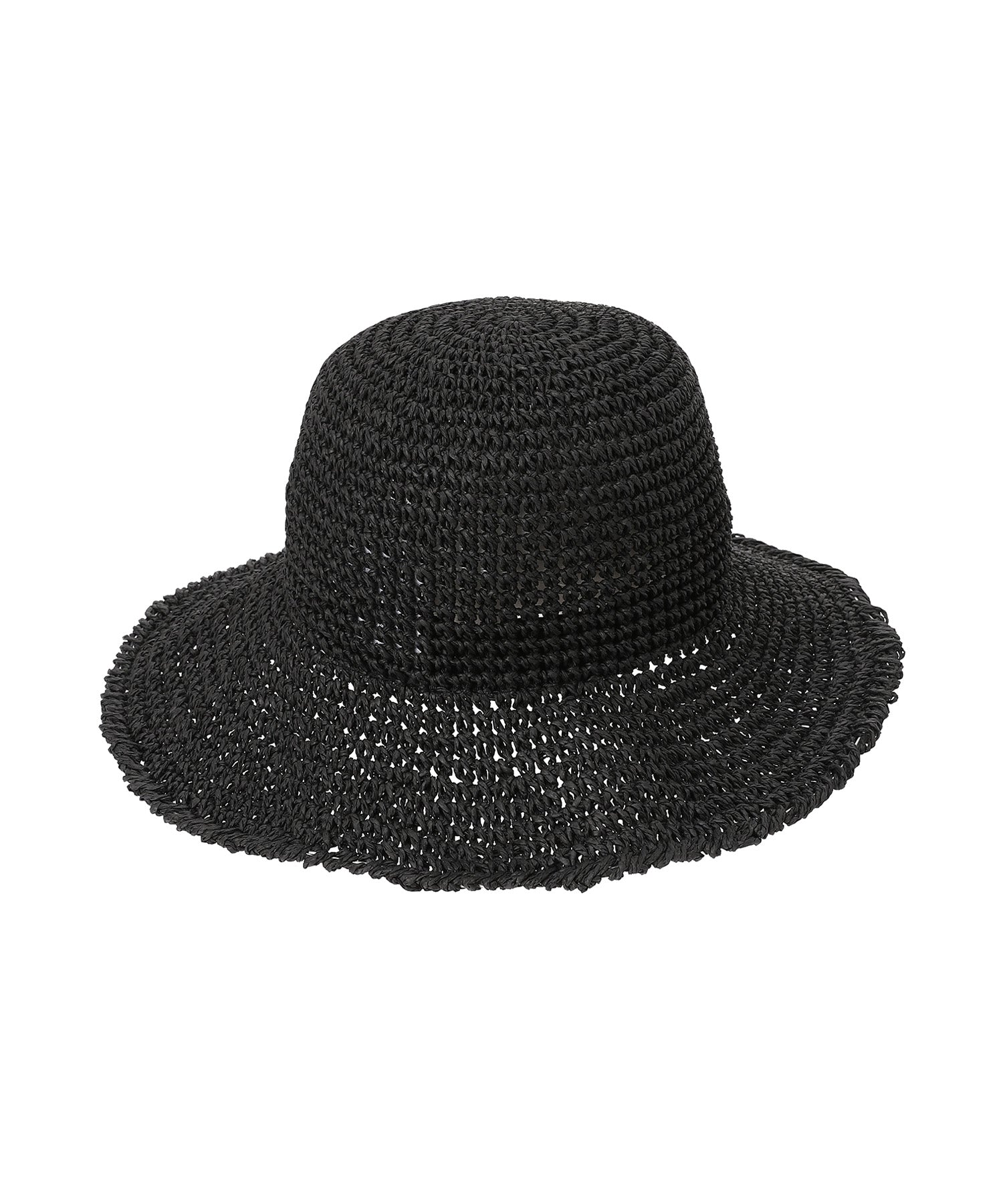 アドベンチャー ワイドブリム Paper Crochet Hat ブラック - NEW ERA