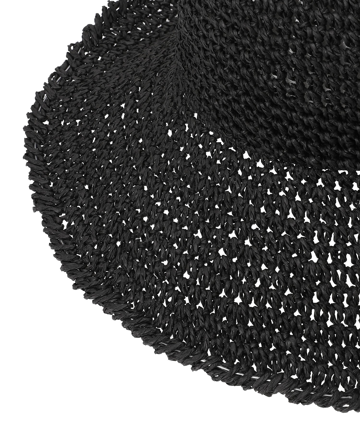 アドベンチャー ワイドブリム Paper Crochet Hat ブラック
