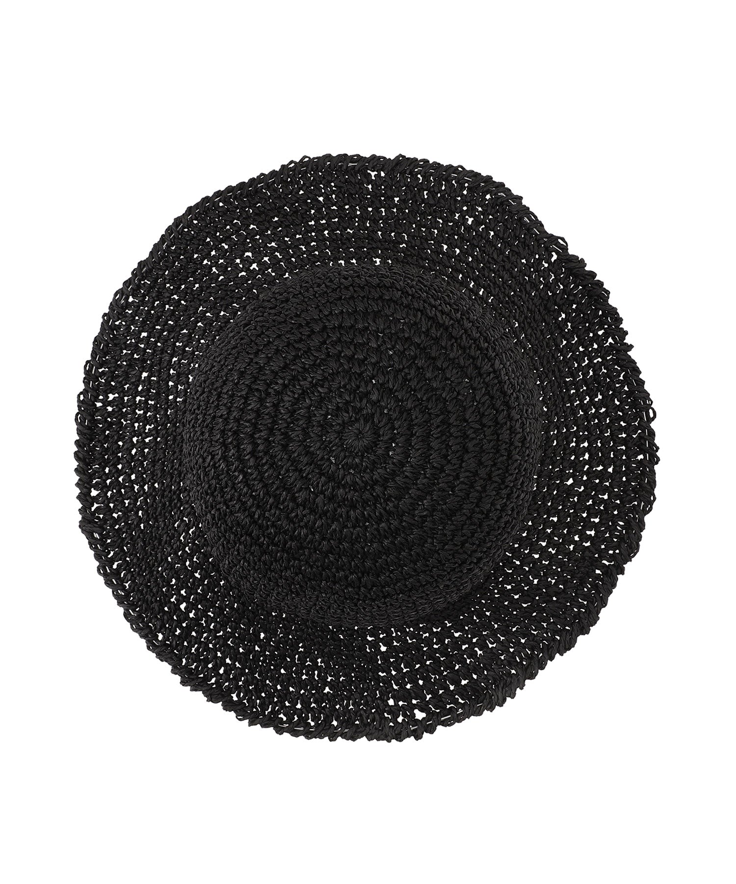 アドベンチャー ワイドブリム Paper Crochet Hat ブラック