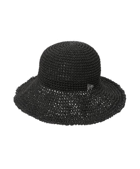 アドベンチャー ワイドブリム Paper Crochet Hat ブラック